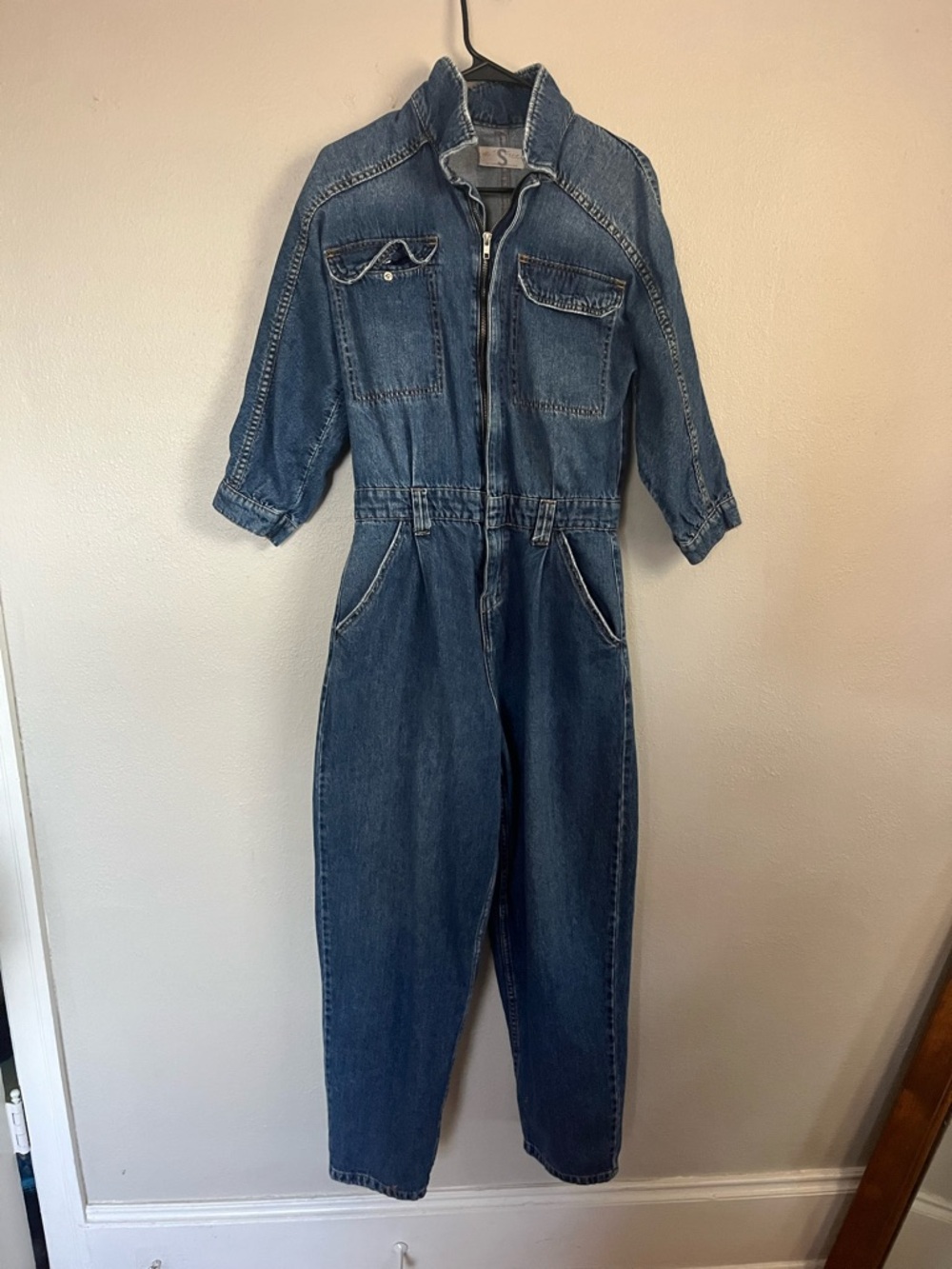 We The Free Dark Blue Denim Jumpsuit Overalls